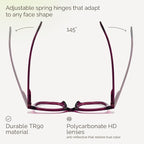 miyya Blue Light Glasses for Women & Men – Oversized UV & Blue Light Blocker - Image 5