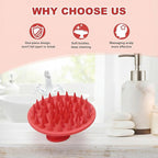 Meartchy Silicone Scalp Massager Shampoo Brush, Scalp Brush - Image 6