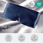 Nature Silk Sleeping Mask Soft Featherweight Eye Mask Large Wrap-Around - Image 7