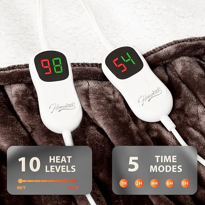 Homemate Electric Heated Blanket Queen - Image 4