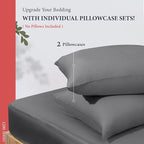 100% Egyptian Cotton Pillow Cases Standard/Queen Size Set of 2 - Image 3