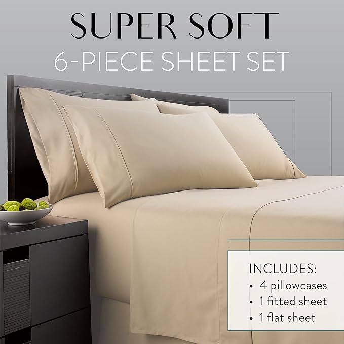 Danjor Linens Bed Sheet Set Full Size - Image 2