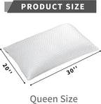 Cooling Pillow for Sleeping Queen Size Set of 2, Shredded Memory Foam Pillows - Image 4