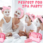 Hoteam 24 Pcs Spa Party Favors Supplies 6 Spa Headband 6 Plush Sleep Eye Mask 6 - Image 4