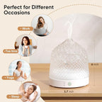 Lecdura Glass Essential Oil Diffuser, 200ml Ultrasonic Aroma Diffusers - Image 7