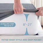 Premium Waterproof Mattress Protector Twin XL Size, Breathable Bed Cover 3D Air - Image 4
