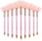 9 Pieces Facial Fan Mask Brushes, Soft Facial Applicator Brushes Tools by Maitys