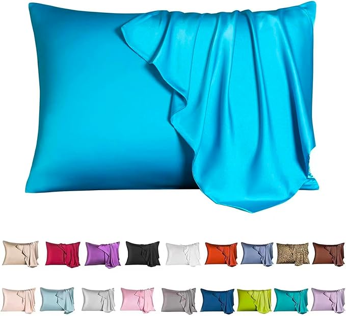 Mulberry Silk Pillowcase for Hair and Skin, King Size Cooling Silk Pillow Case by SIYUAN