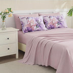 Yogeneg Queen Comforter Set 7 Piece Bed in a Bag, Elegant Floral Botanical - Image 4