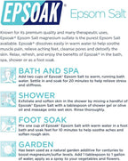 Epsoak Epsom Salt 19 lb. Magnesium Sulfate USP. Resealable Epsom Salt Bag - Image 6