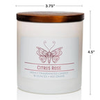 Carolina Citrus Rose Scented Candle, 16 oz Wellness Relaxing Aromatherapy Candle - Image 5