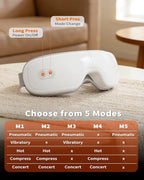 Pinailon Eye Massager, Rechargeable Heated Sleep Mask - Image 5