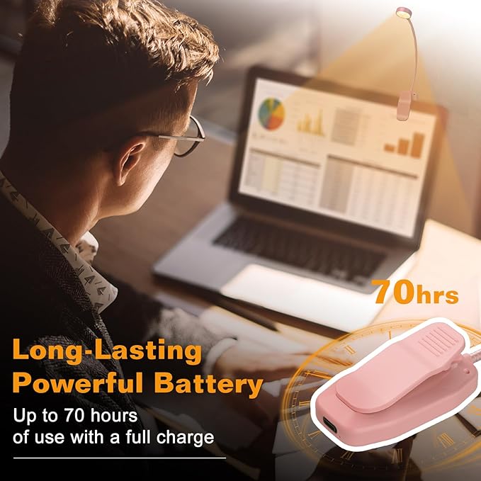 2 Packs Rechargeable Book Reading Light - Image 5