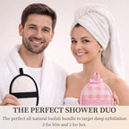 CraftsOfEgypt 4-Pack Natural Egyptian Loofah Exfoliating Body Scrubber Sponges - Image 2