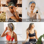 Huachi Wide Headbands for Women Non Slip, Thick Womens Floral Headbands Boho - Image 4