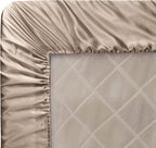 Homiest Taupe Satin Fitted Sheet - Image 6