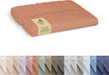Linen Home 100% Cotton Percale Weave Fitted Sheet, Full Size, Tera Clay by LINENHOME