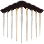 9 Pieces Facial Fan Mask Brushes, Soft Facial Applicator Brushes Tools by Maitys