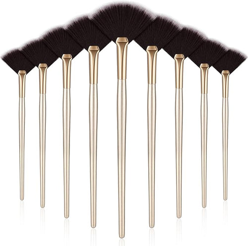 9 Pieces Facial Fan Mask Brushes, Soft Facial Applicator Brushes Tools by Maitys