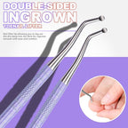 Teenitor Upgraded Ingrown Toenail File and Lifters, Pedicure Tools - Image 3