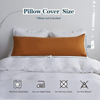 Simple&Opulence Body Pillow Cover 20" x 54", 100% Pure Linen, Ultra Soft and - Image 4