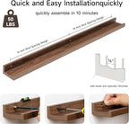 Fun Memories Picture Ledge Shelf, 36 Inch Floating Shelves Set of 2, Nursery - Image 5
