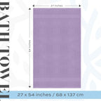 White Classic Luxury Bath Towels Set of 4 Large - Image 3