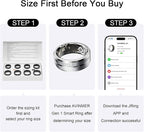 Gen 1 Smart Ring for Health Tracking, Non-Standard Ring Sizing, Compatible Gen - Image 2