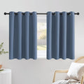 NICETOWN Stone Blue Short Curtains 36 inches Long by NICETOWN
