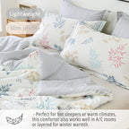LEMIROE White Cotton Comforter King Size 3Pcs - Image 3