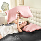 INFIIXSO Silk Pillow Cases 2 Pack Standard Size, Ultra Smooth & Soft Mulberry - Image 8