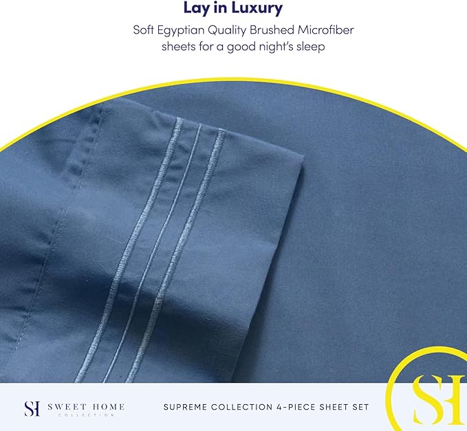 Twin Sheets - Breathable Luxury Sheets - 1800 Supreme Collection Extra Soft - Image 6