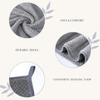 Soft Bath Towel Set of 4, Extra Large Microfiber Towels 35x70 in, Bath Towel - Image 5