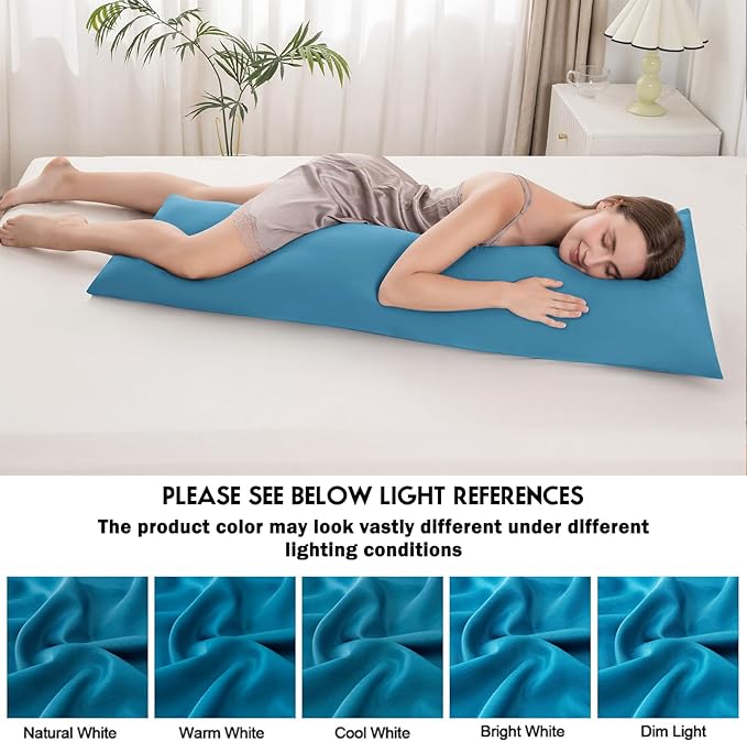 Body Pillowcase with Zipper Cooling Viscose from Bamboo Zippered Pillowcases - Image 6