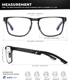 ANYLUV Blue Light Blocking Glasses Men Computer Gaming Glasses Lightweight - Image 5