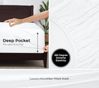 Royale Linens Fitted Sheet Twin - Image 3