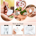 9 Pieces Facial Fan Mask Brushes, Soft Facial Applicator Brushes Tools - Image 5