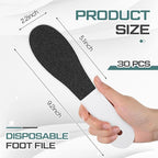 Lothee 30 Pack Foot File Foot Callus Remover Double Sided Professional - Image 2