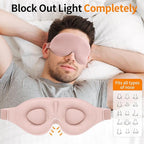 NEWVANGA Sleep Mask for Back and Side Sleeper, Block Out Light, Luxury Sleeping - Image 3