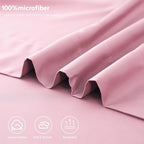 Toodou Silky Soft, Most Comfortable and Luxurious Pink Queen Flat Sheet is Made - Image 7