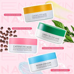 Under Eye Patches Kit: 120 Pcs Rosy Caffeine & 24K Gold Gel Eye Mask - Image 7