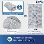REVIX Microwave Heating Pad, 8 * 14" Flaxseeds Heating Pads Microwavable Moist - Image 3