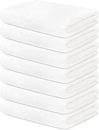 ZUPERIA 7-Pack White Bath Towels - Image 2