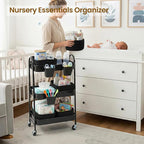 3-Tier Rolling Utility Cart - Image 3
