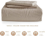 Exclusivo Mezcla Twin Quilt Bedding Set, Lightweight Taupe Quilts Twin Size - Image 6