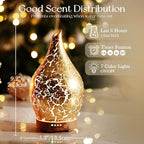 Porseme Essential Oil Diffuser Glass Aromatherapy Ultrasonic Humidifier - Image 3