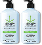 Hempz Triple Moisture Body Moisturizer, 17 Oz – Hydrating Lotion Rich by Hempz