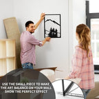 Art3d Black Metal Wall art, 4 Pieces Wall Decor - Image 5