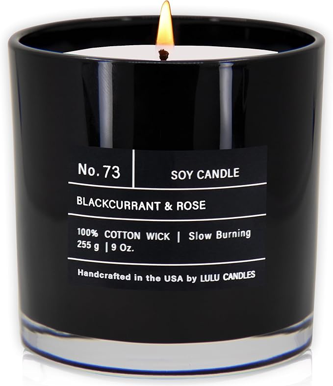 Lulu Candles | Blackcurrant & Rose | Smells Musky & Floral | Luxury Scented Soy by LULUCANDLES