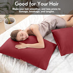 Pillowcases Queen Size 2 Pack, Viscose Cooling Pillow Cases - Image 5